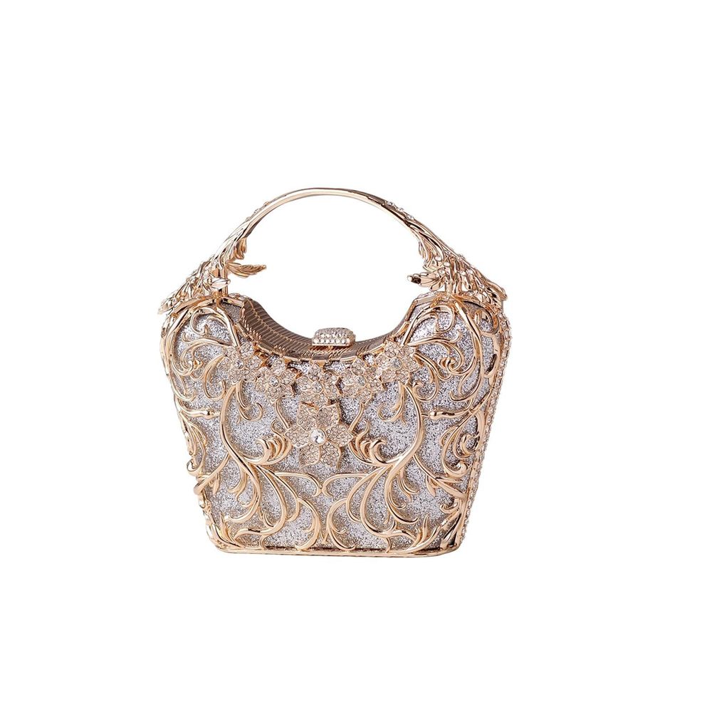 Rhinestone Evening Bag Sparkly Sequin Purse Crystal Clutch Bag Bridal :P